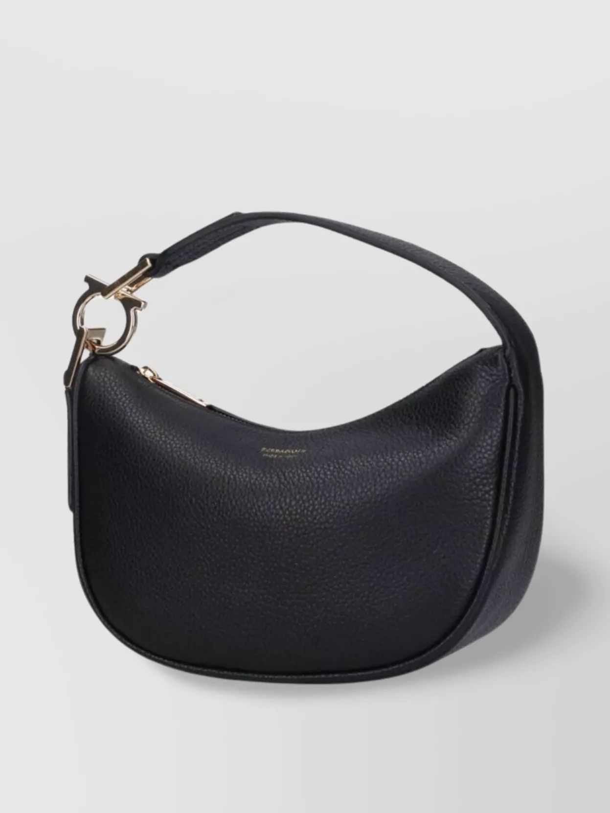 Ferragamo Textured Top Handle Shoulder Bag