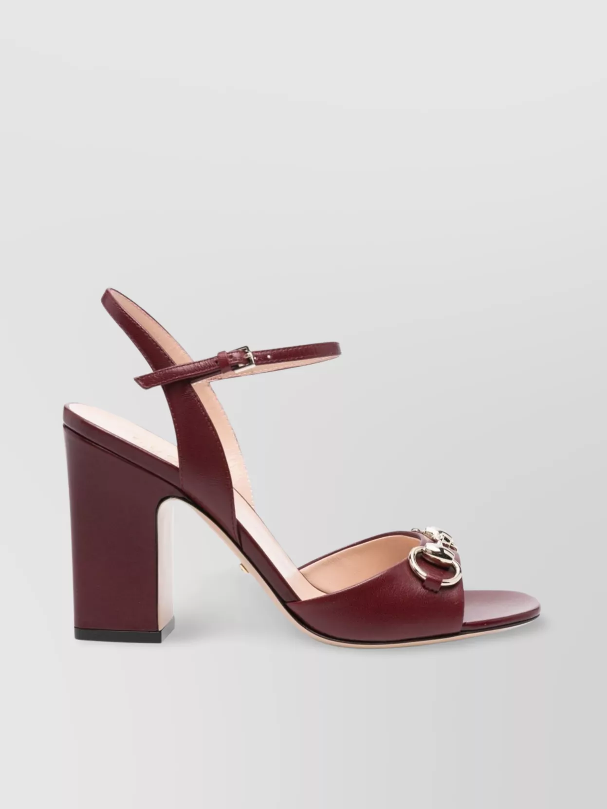 Gucci Horsebit Leather Sandals Block Heel