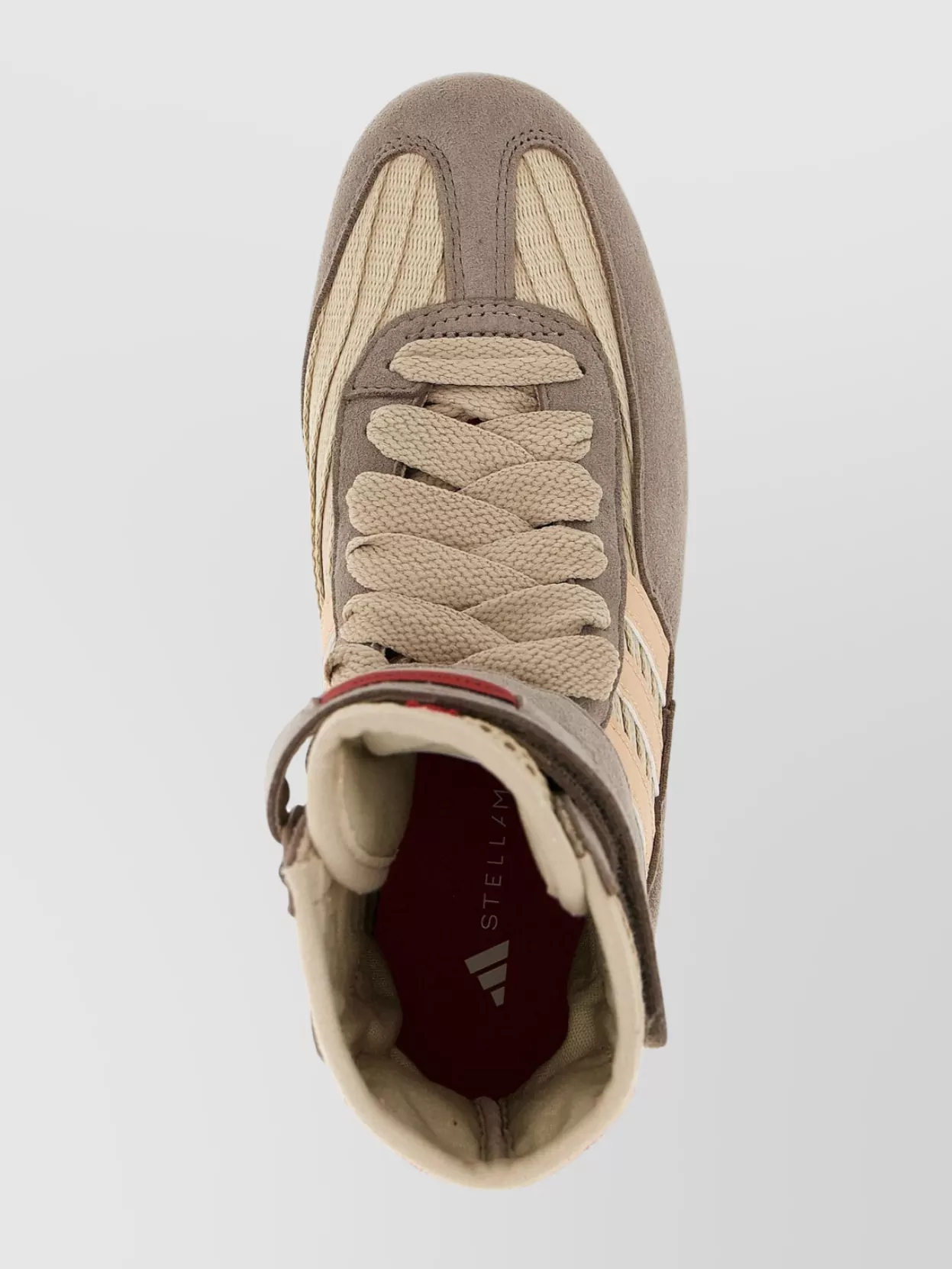 Stella Mccartney Rasant 2.0 Vegan And Mesh-trimmed Canvas High-top Sneakers In Pink