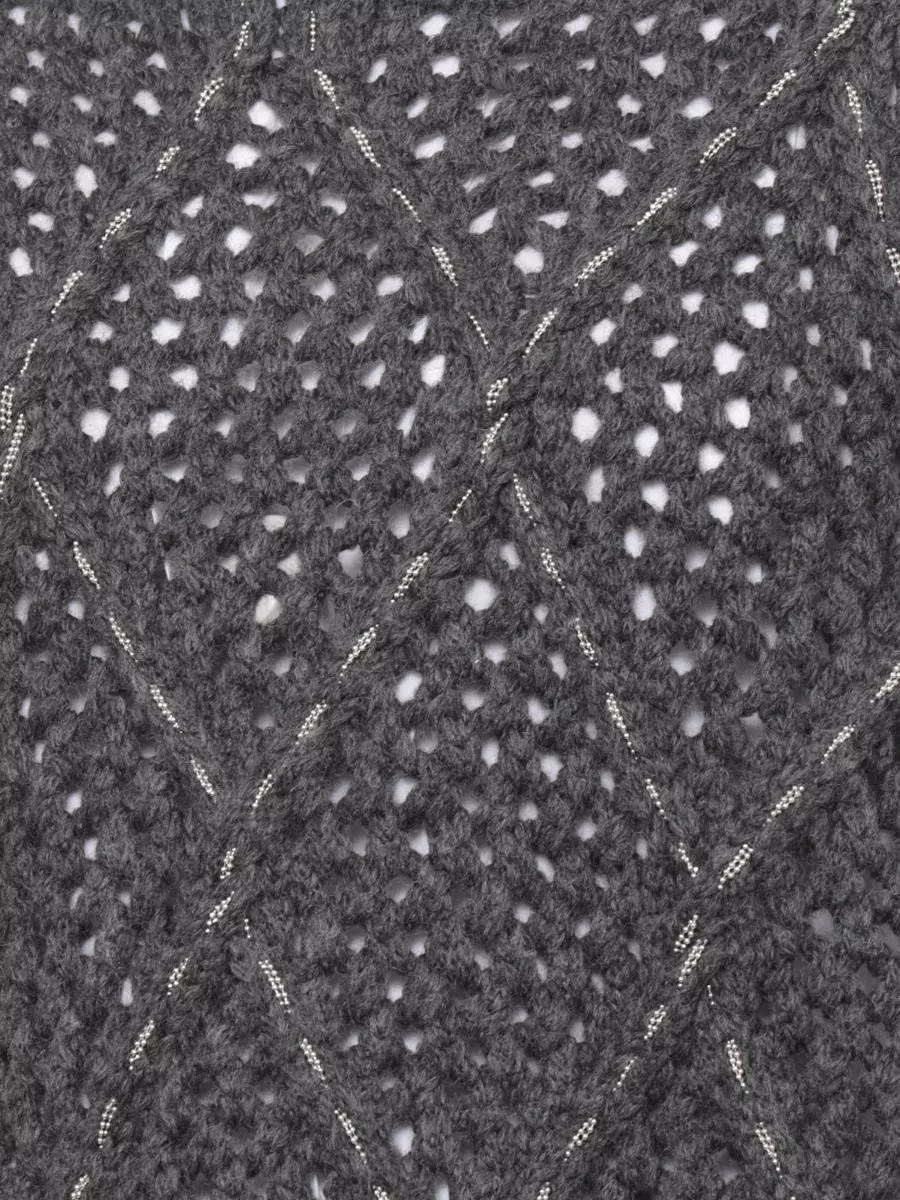 Peserico Ribbed High Neck Poncho
