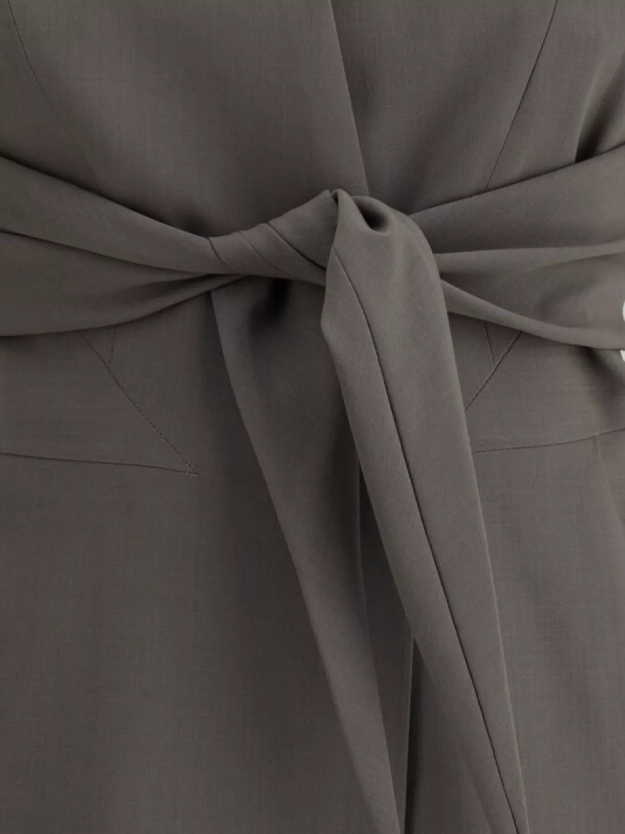 Rick Owens Wool Vest Sleeveless Tie Waist