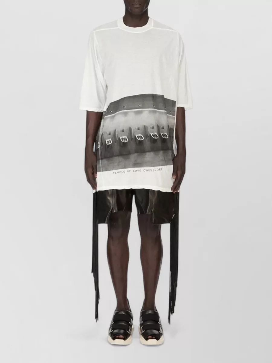 Rick Owens Cotton oversized printed t-shirt
