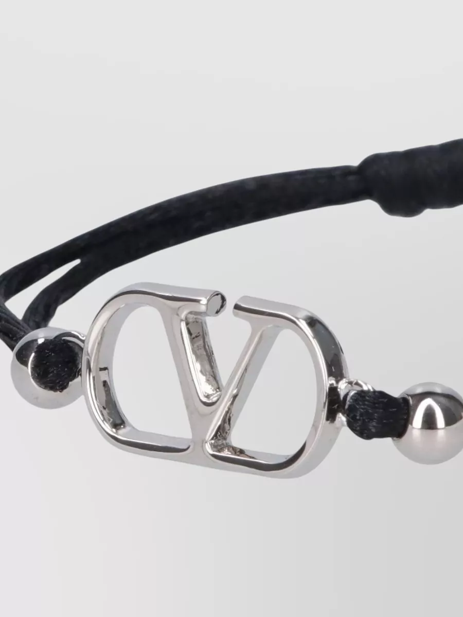 Valentino Garavani Vlogo Bracelet Featuring Metal Accents