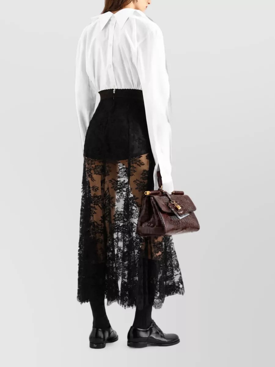 Dolce&Gabbana Lace A-Line Skirt