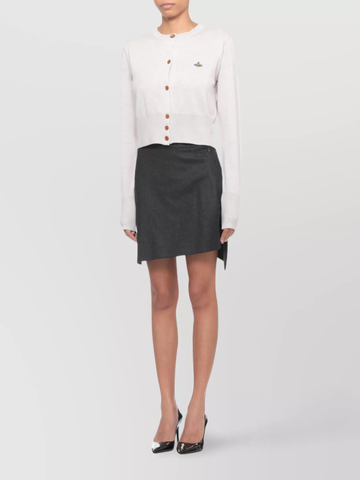 Vivienne Westwood Virgin Wool Cardigan Crew Neckline