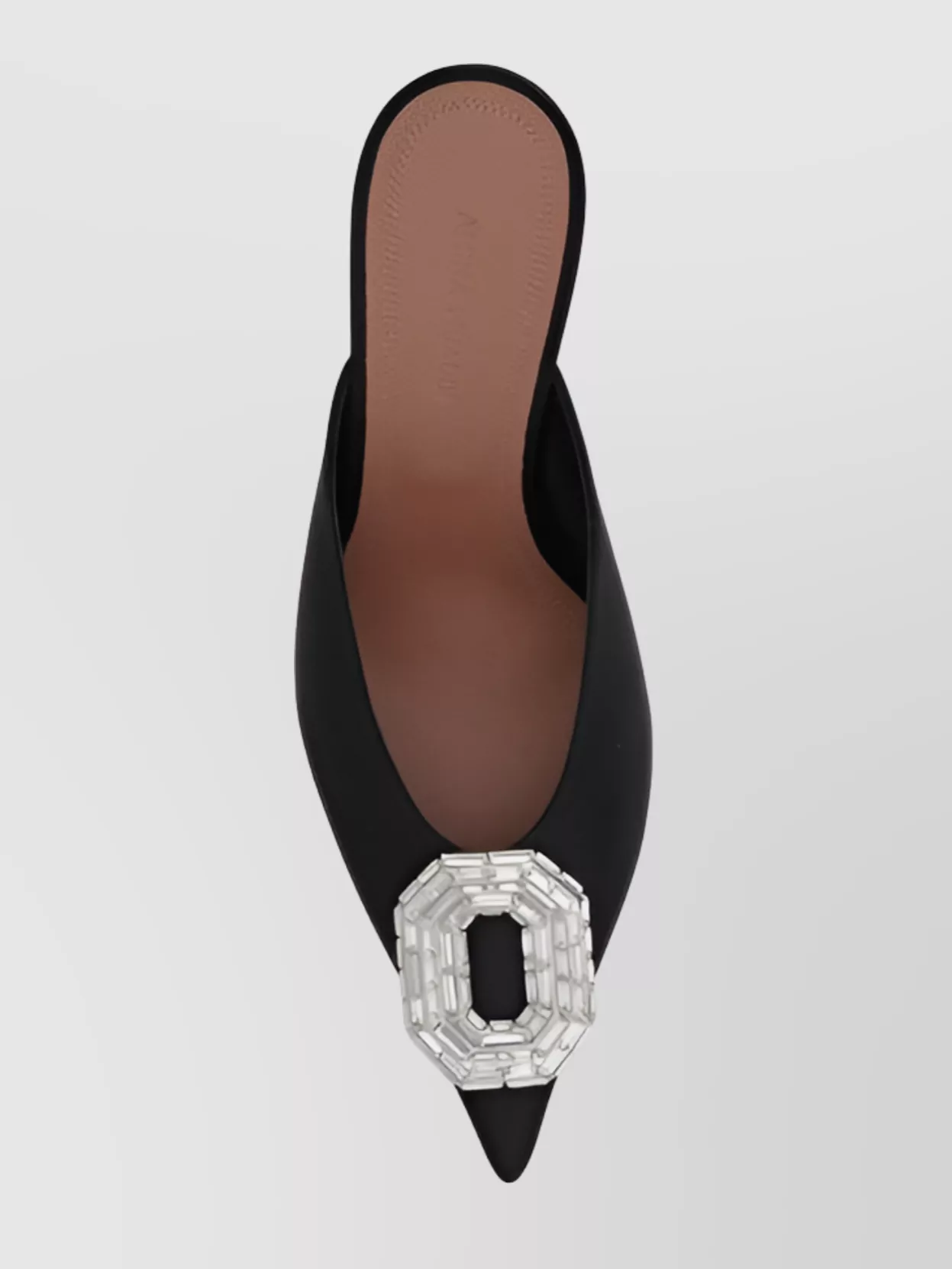 Amina Muaddi Jewel Embellished Silk Satin Pumps