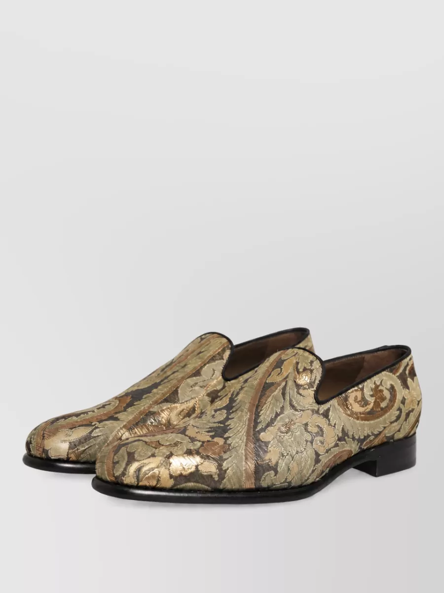 Dolce&Gabbana Leather Slip-On Monk Shoes