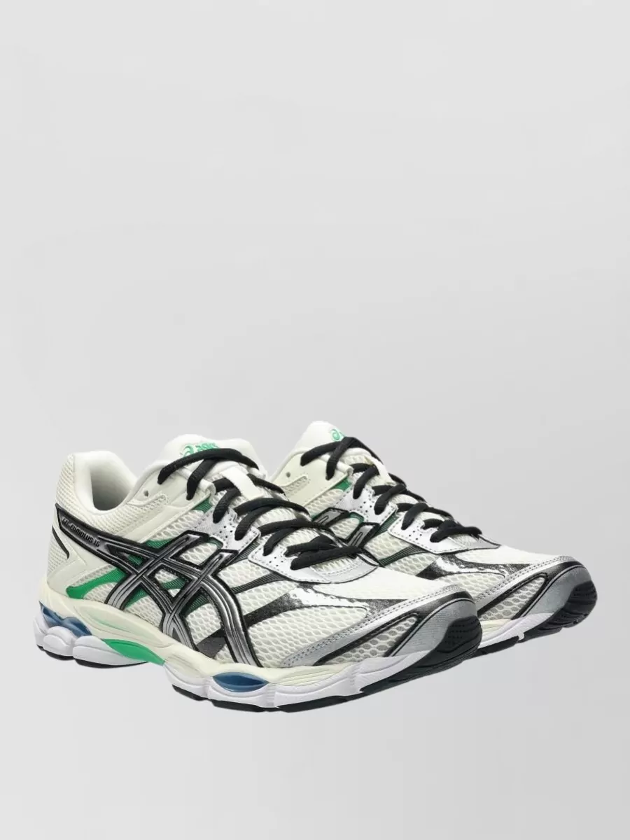 Asics synthetic leather low-top sneakers