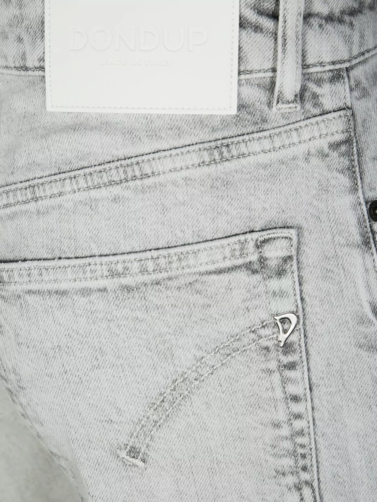 Dondup Marlen Wide-leg Trousers Distressed In Gray