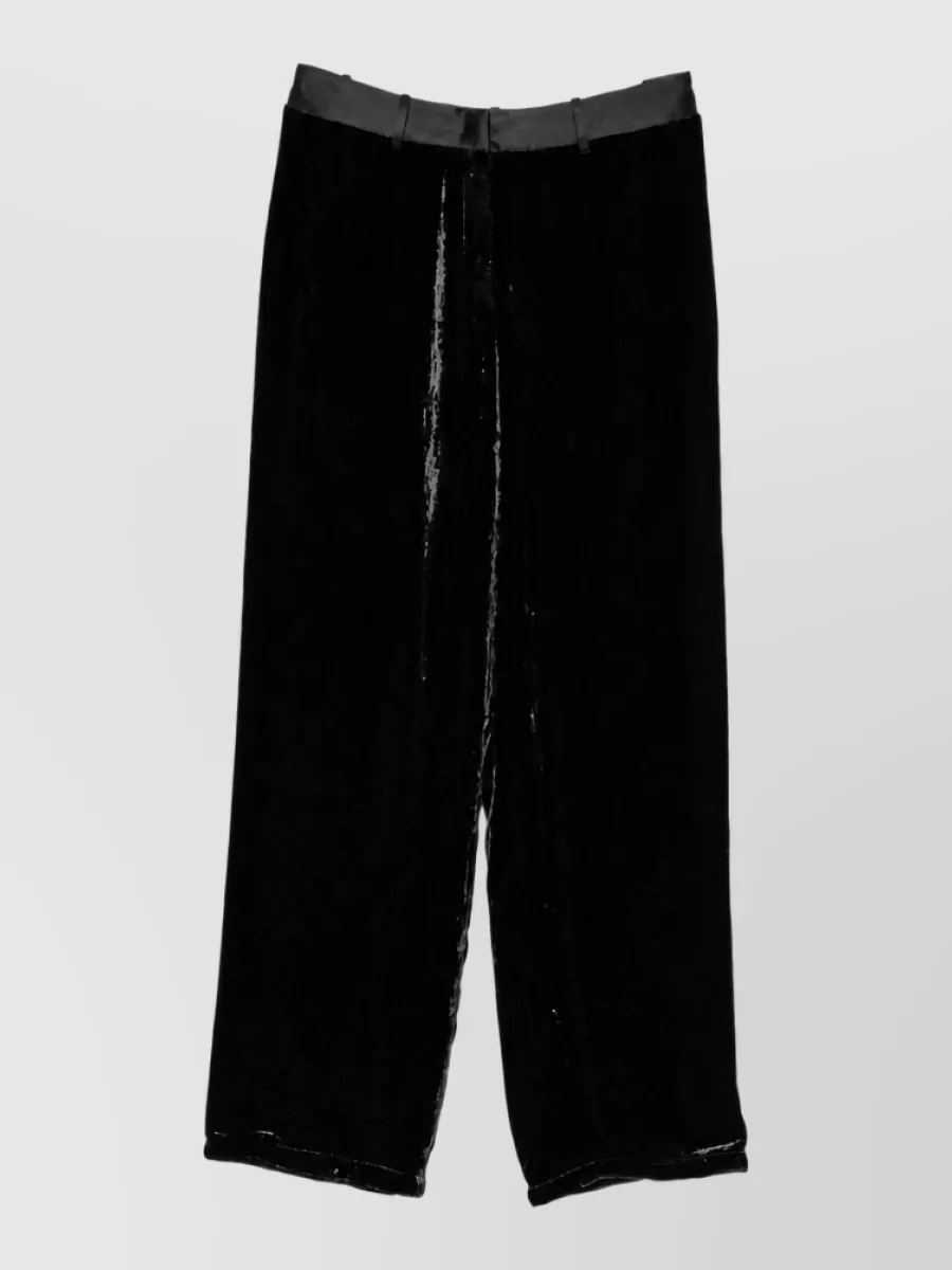 Forte Forte Velvet Straight-Leg Trousers