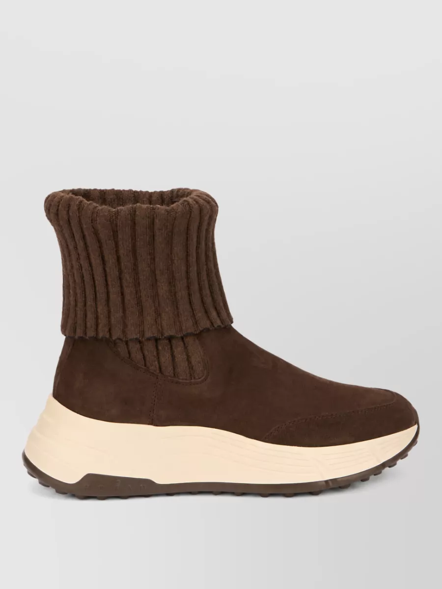 Hogan ribbed knit hi-top sneakers