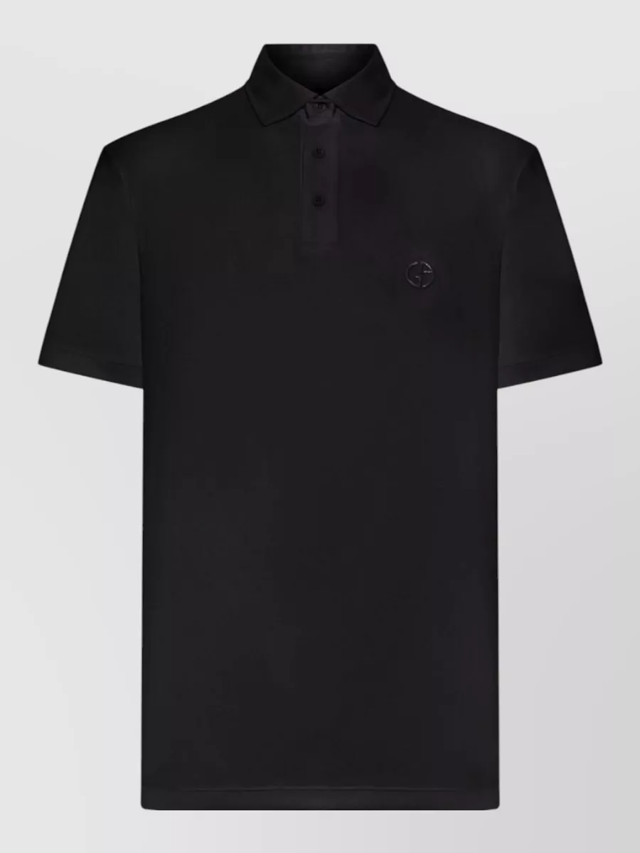 Giorgio Armani cotton short-sleeve polo shirt