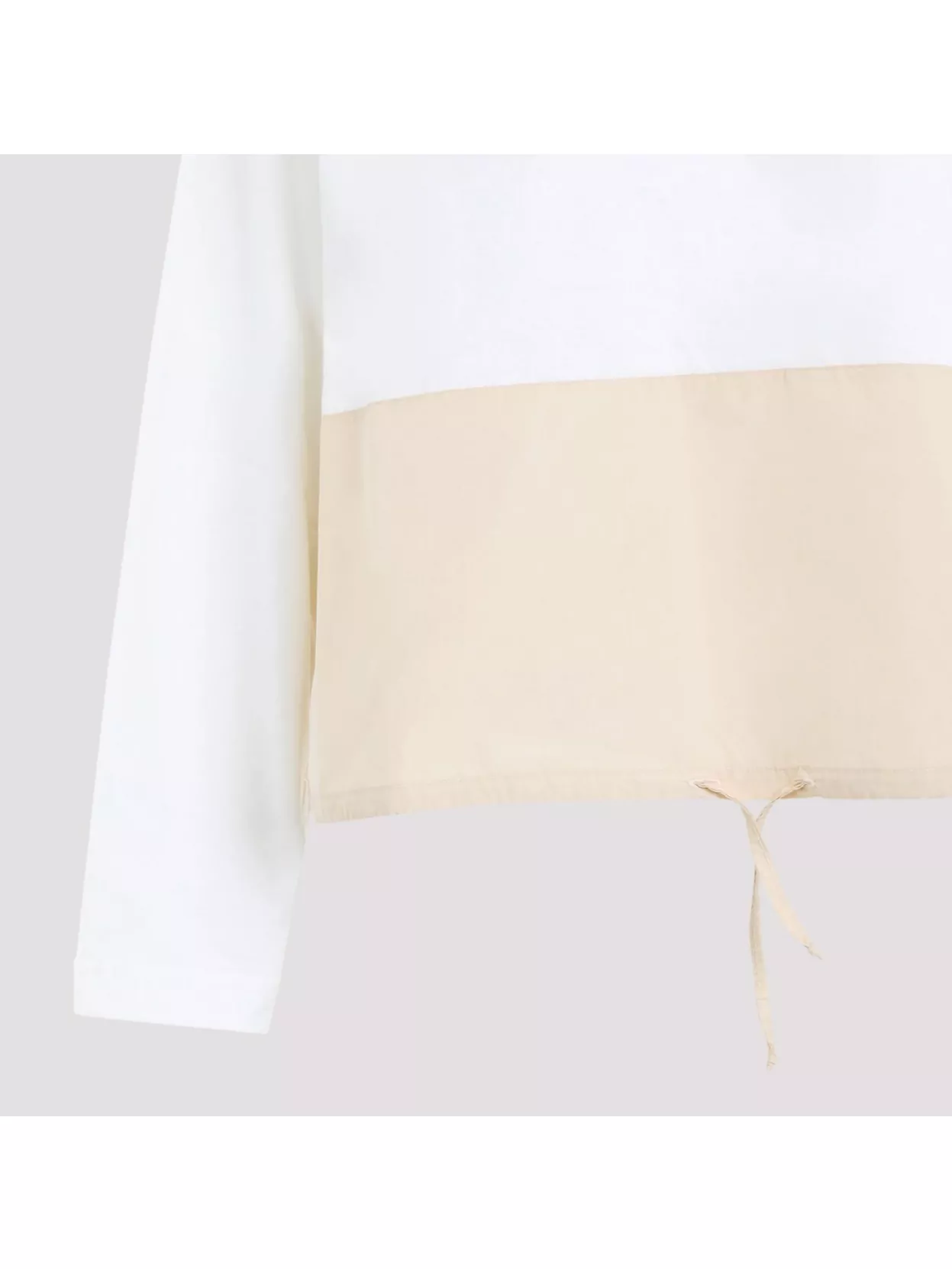 Shop Fabiana Filippi Oversized Cotton Satin T-shirt In White