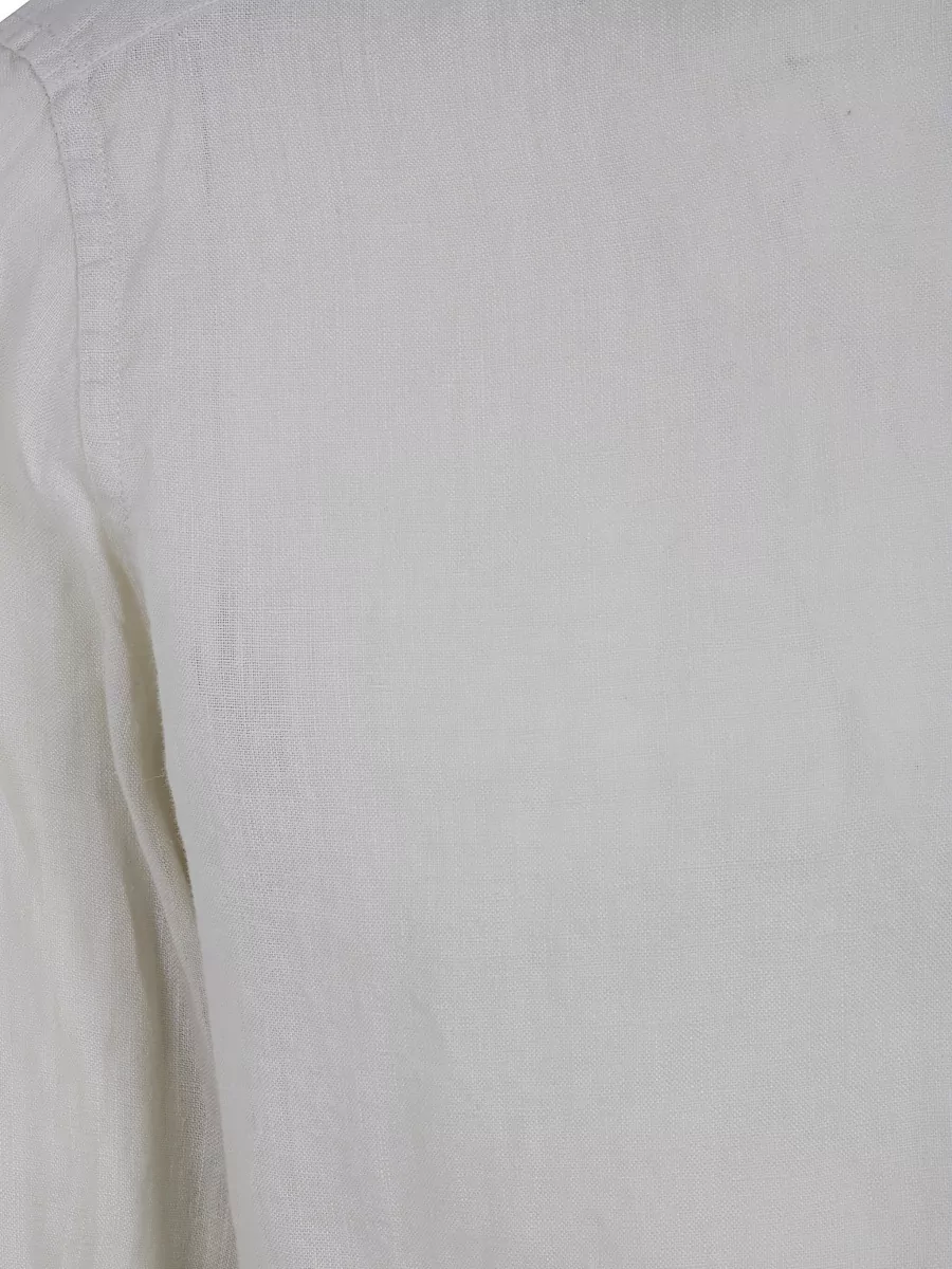 Tintoria Mattei Linen Mandarin Collar Shirt