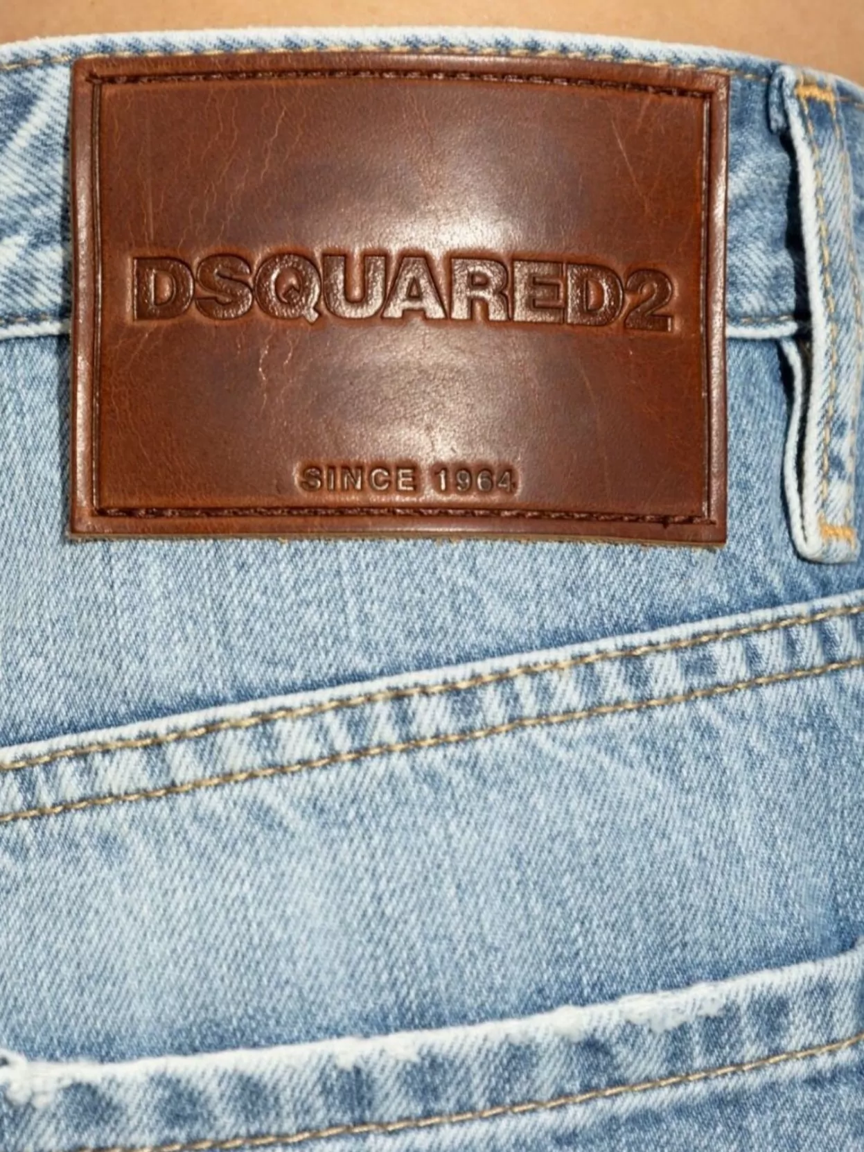 Dsquared2 Straight Leg Trousers With Belt Loops