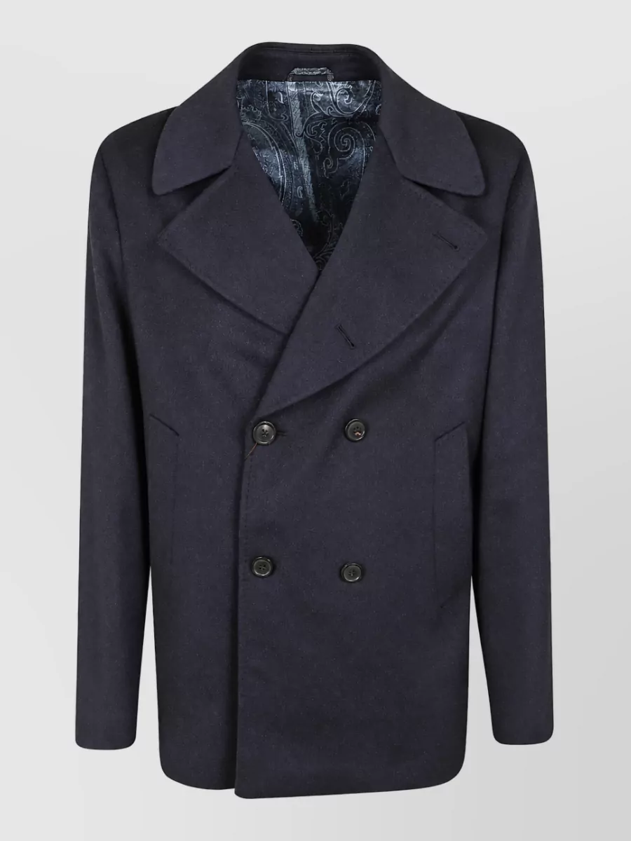 Etro Cashmere Double-Breasted Coat