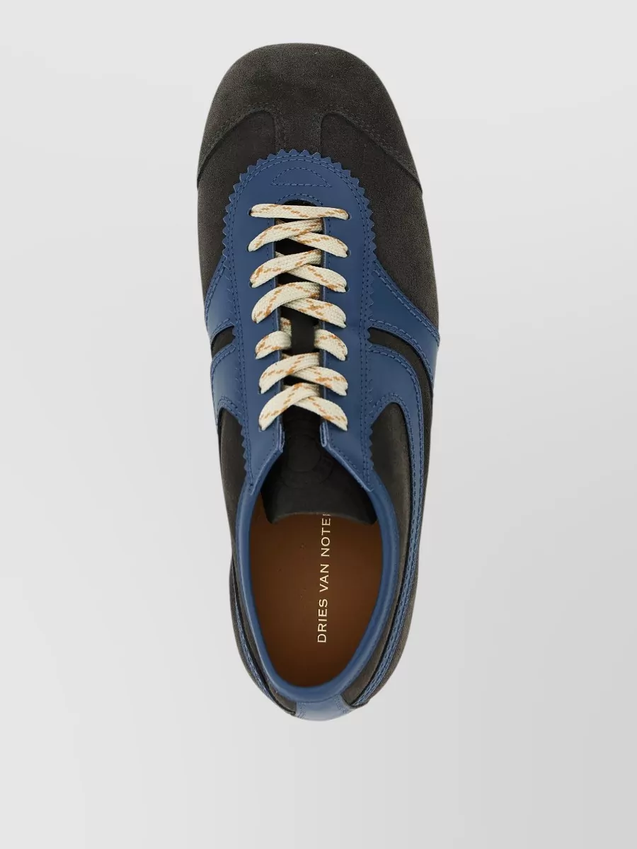Dries Van Noten Suede Low-Top Sneakers