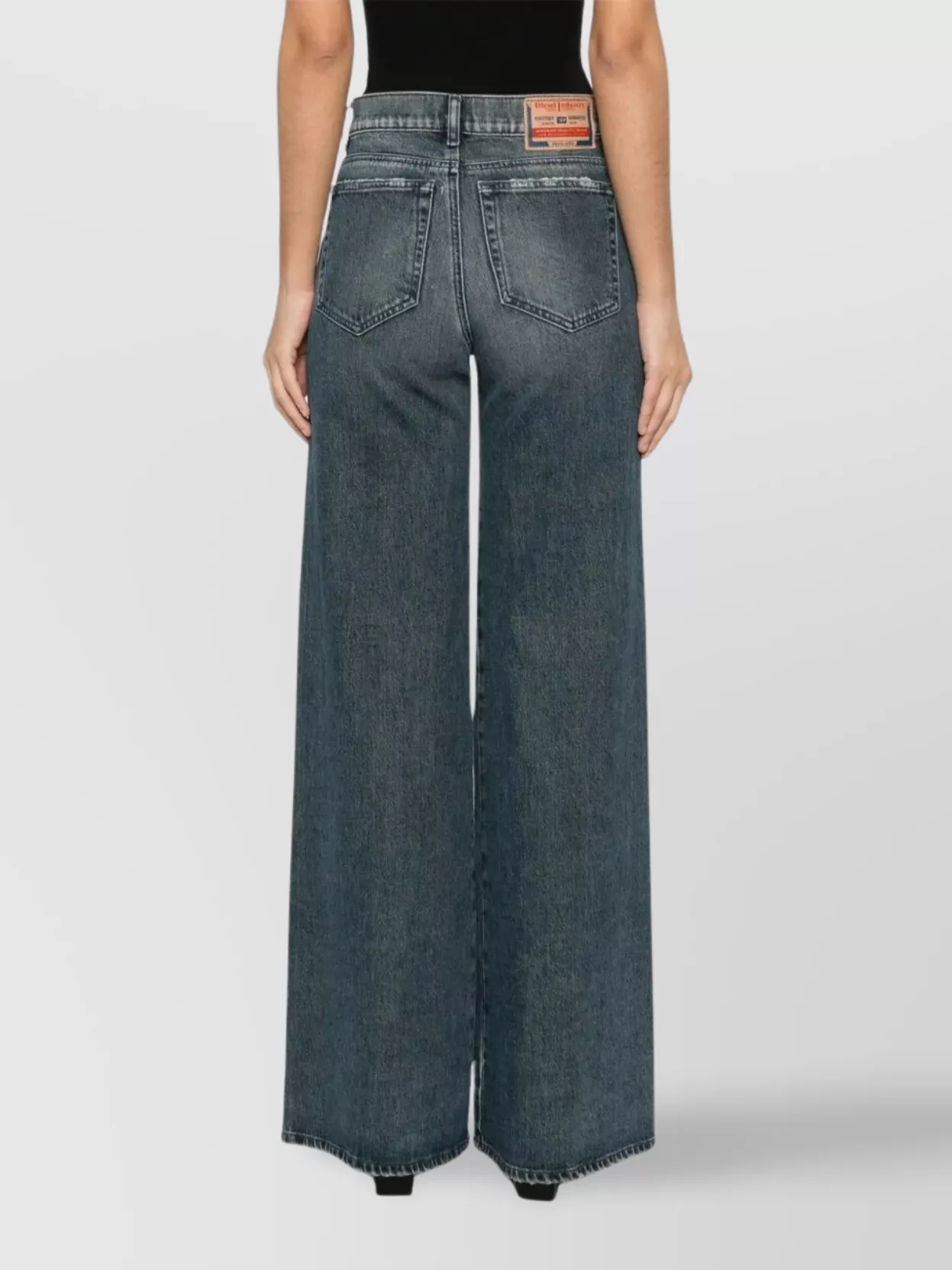 Diesel Wide-Leg Trousers Faded Effect