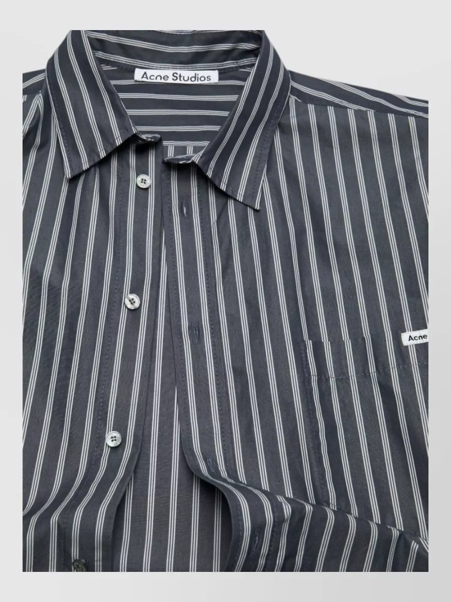 Acne Studios Striped Long Sleeve Top Relaxed Fit