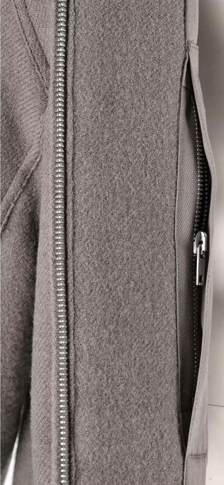 Rick Owens Wool Single Breasted Coat