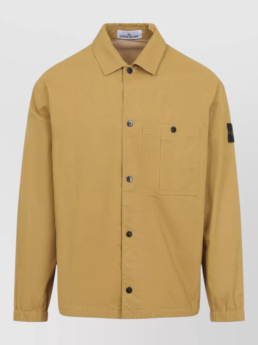 Stone Island cotton relaxed-fit shirt jacket
