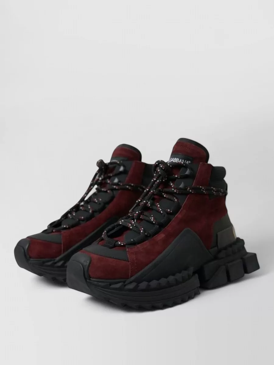Dolce&Gabbana Leather High-Top Sneakers