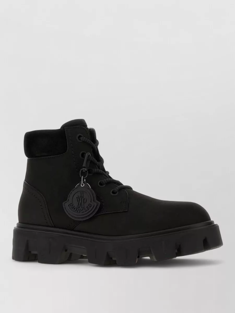 Moncler leather ankle boots