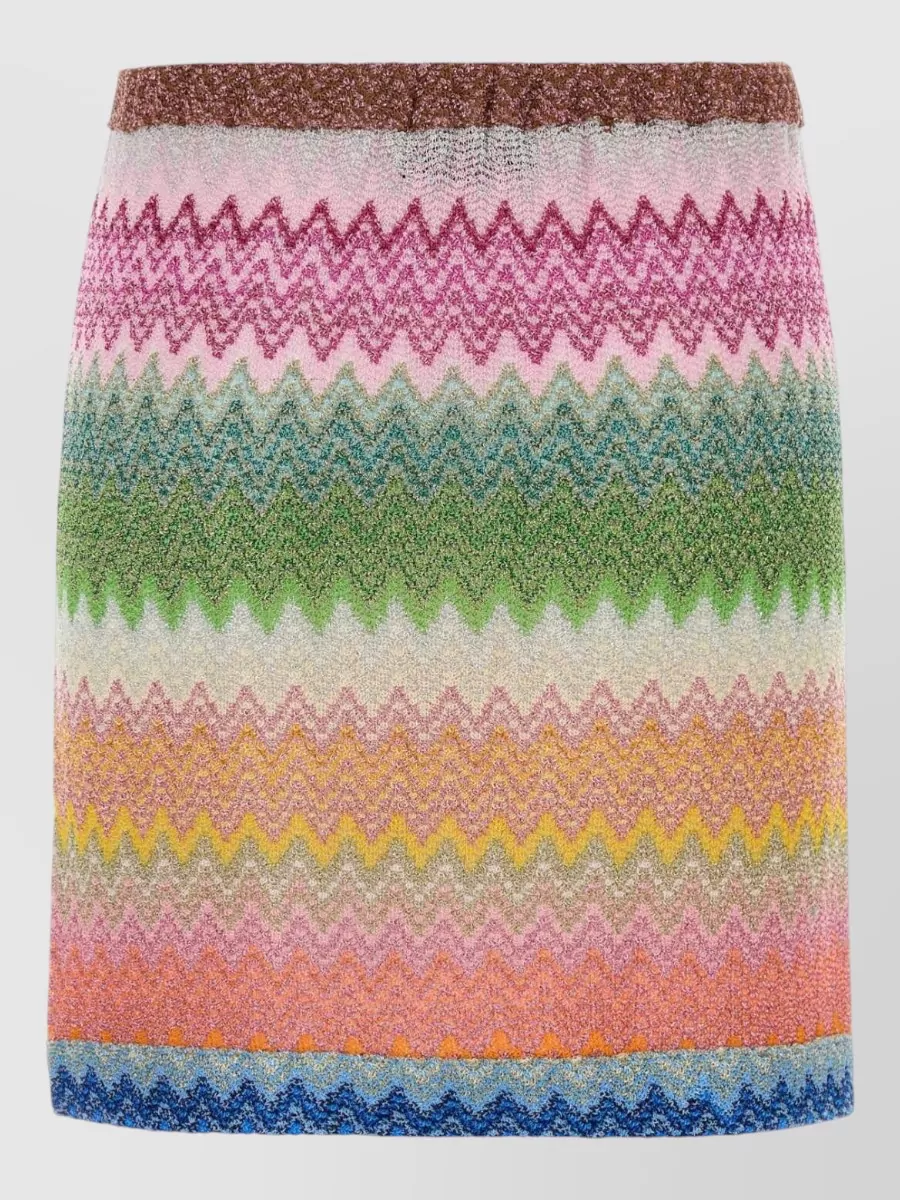 Missoni Zigzag-Print Wrap Mini Skirt