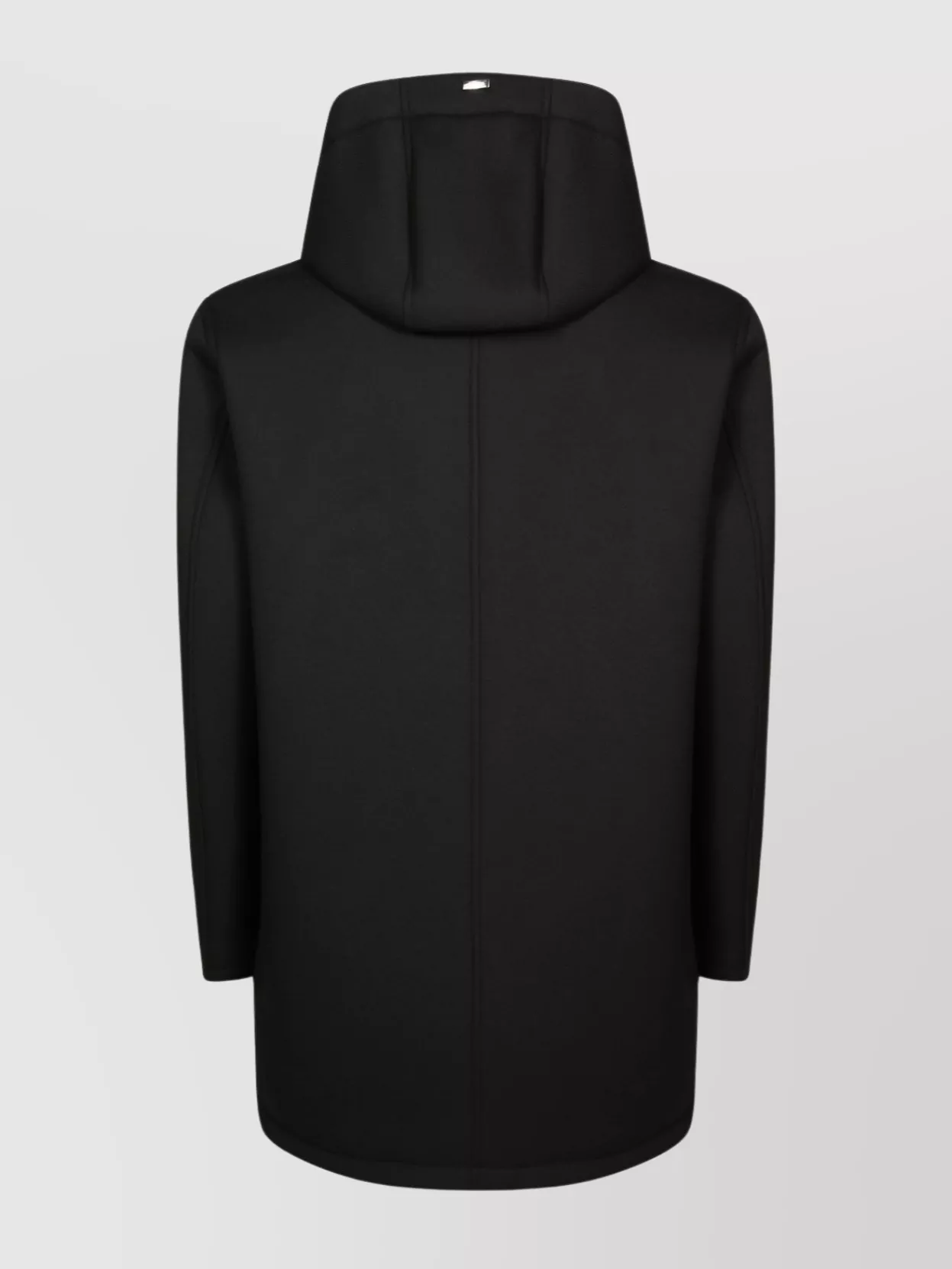 Herno Long Scuba Jacket With Hood And Side Zip Pockets