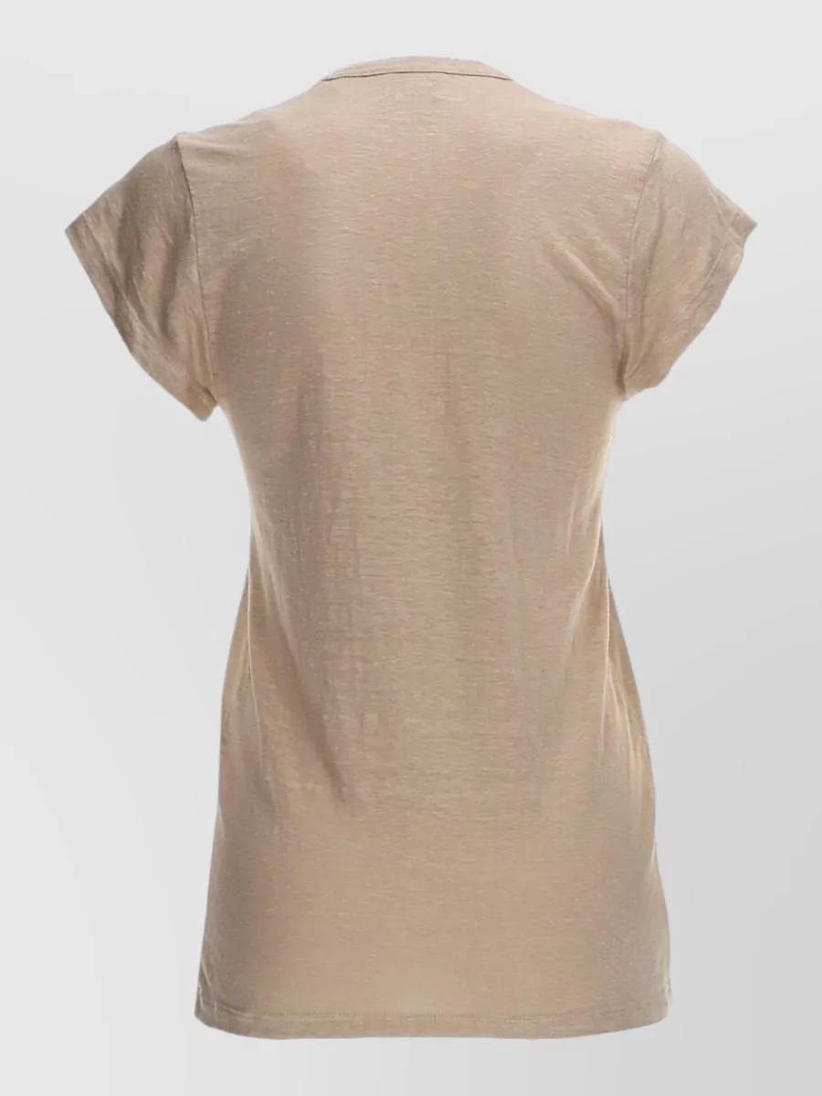 Isabel Marant Etoile Zankou Round Neck Short Sleeve Top