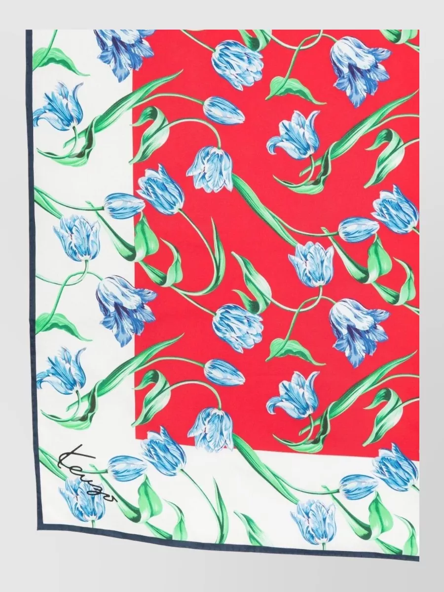 Kenzo silk floral-print scarf