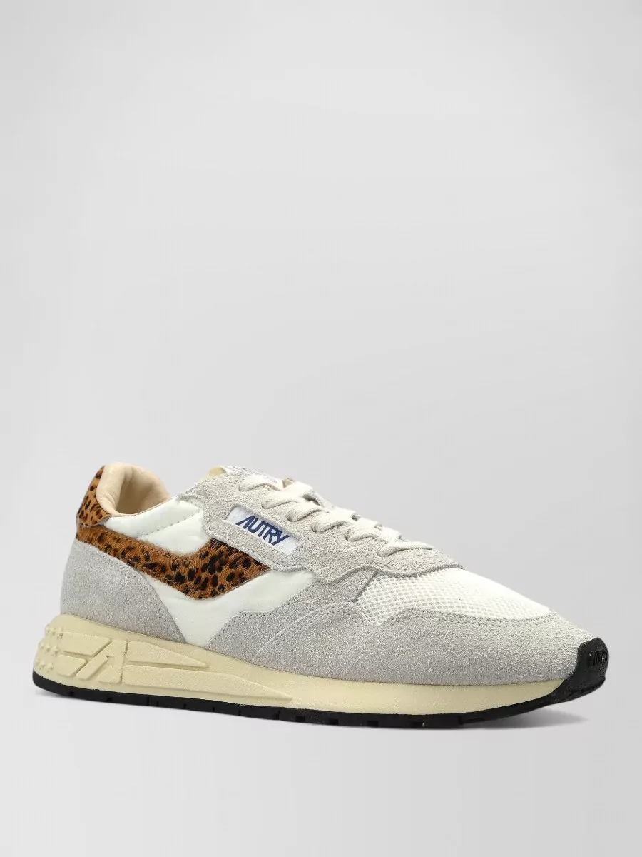 Autry Low Top Sneakers Leopard Print Detail