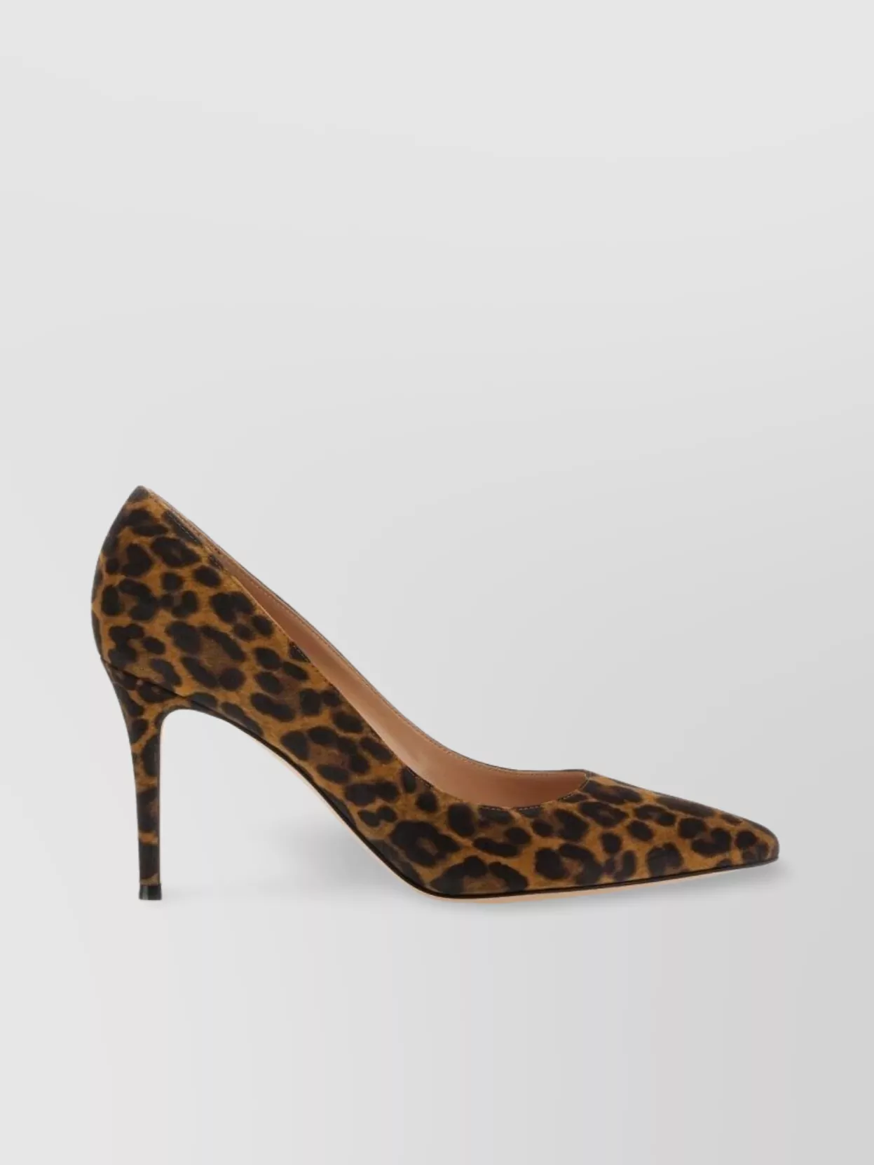 Gianvito Rossi Animal Print Pointed Toe Stiletto Heel Pumps