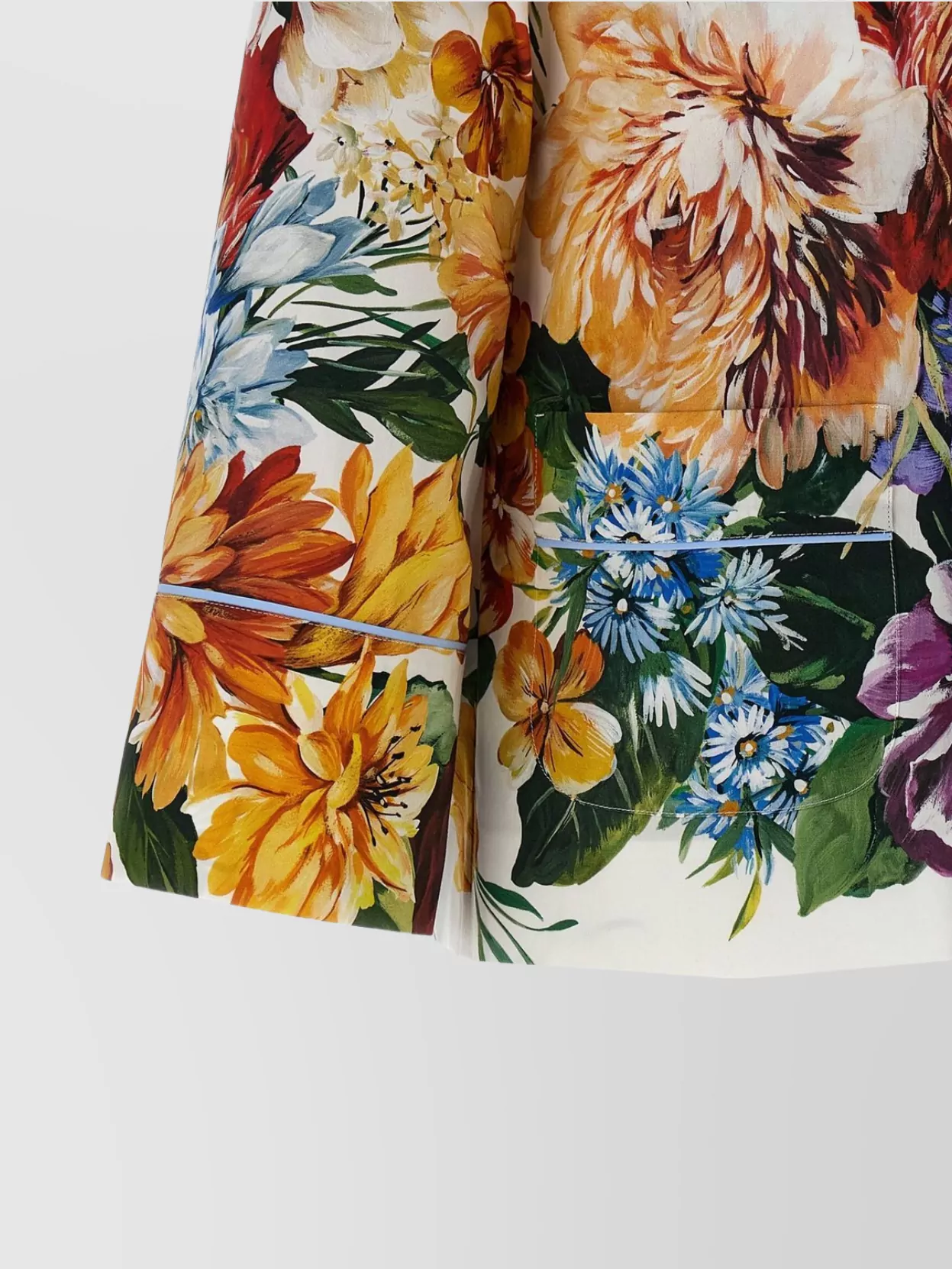 Dolce&Gabbana Floral Pattern Collared Neck Long Sleeves Shirt