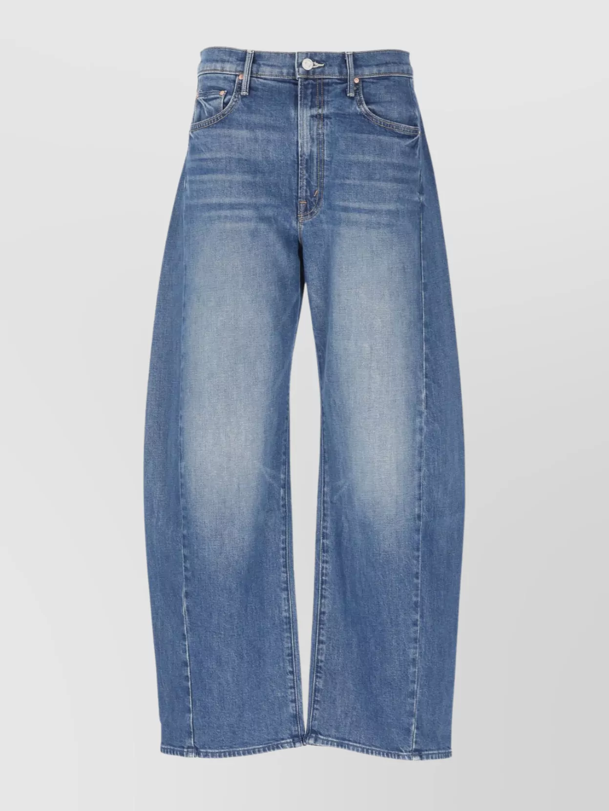 Mother Wide-leg Trousers Faded Wash In Blue