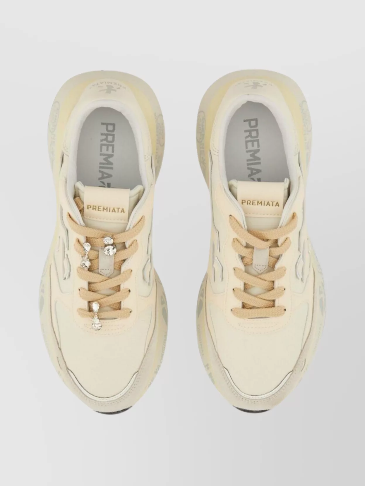 Premiata Low-Top Sneakers Featuring Textured Sole