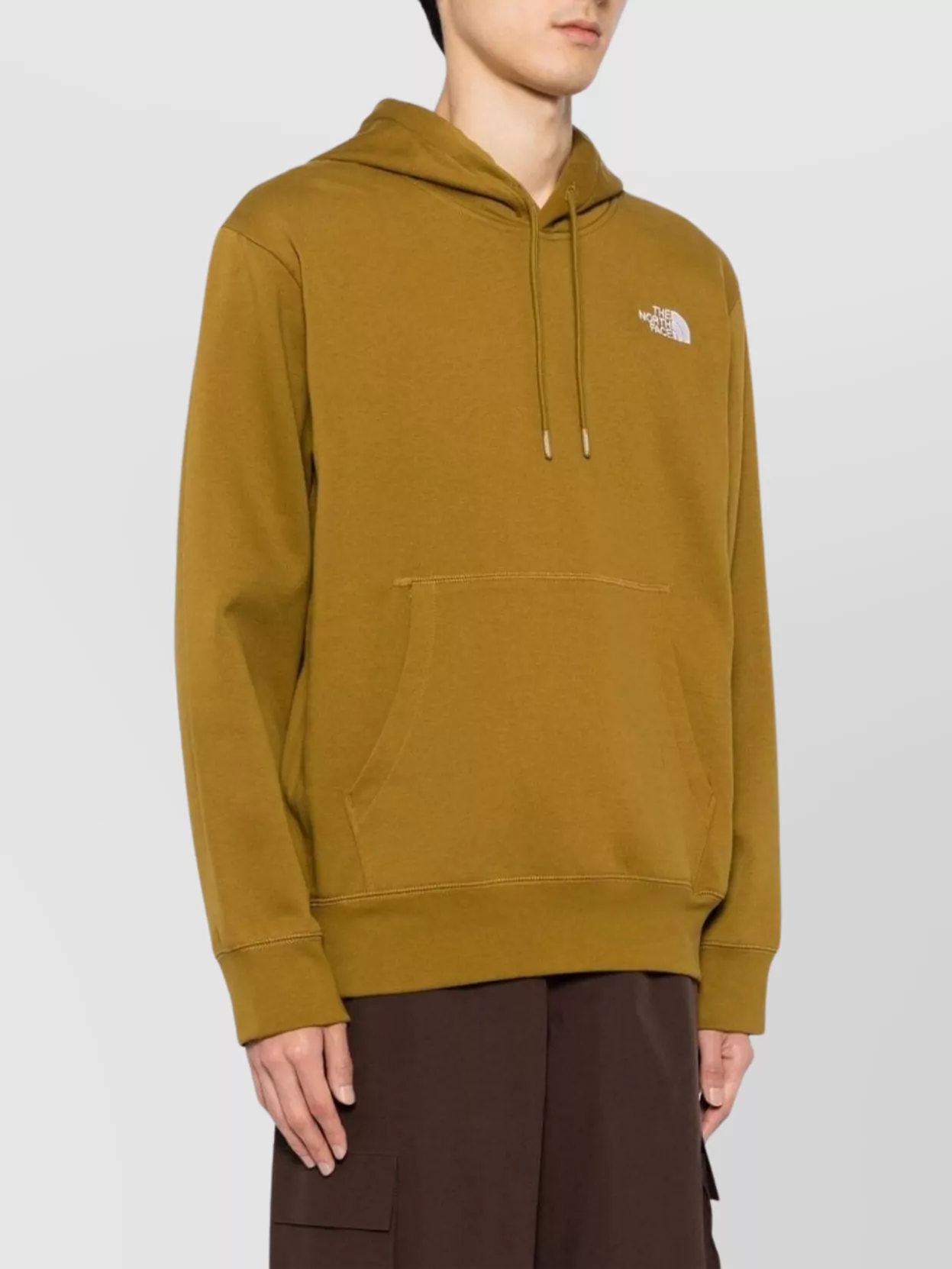 Shop The North Face Cotton-blend Hooded Sweatshirt Pocket In Brown