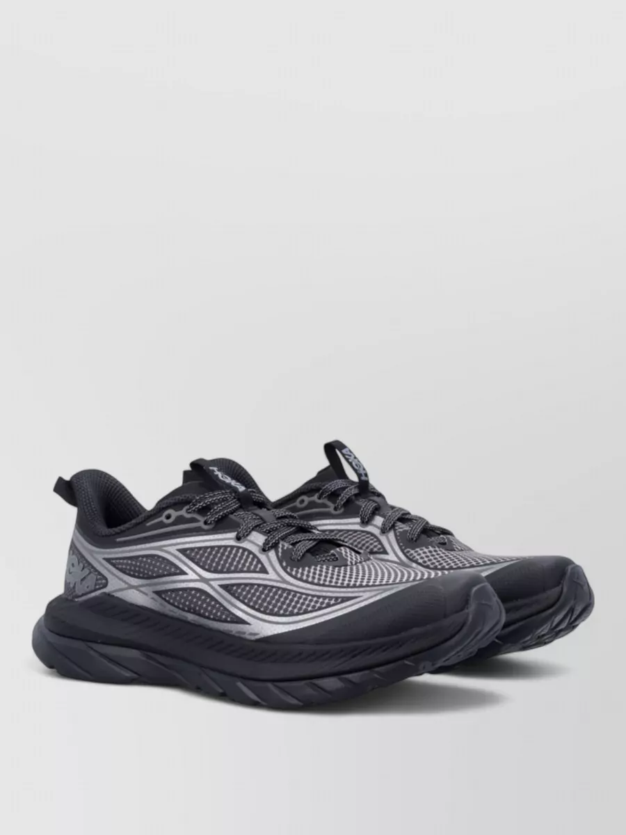 Hoka One One camouflage print lace-up sneakers