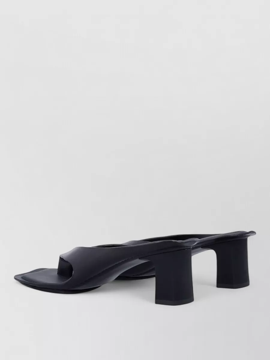 Mm6 Maison Margiela Leather Thong Heel Sandals