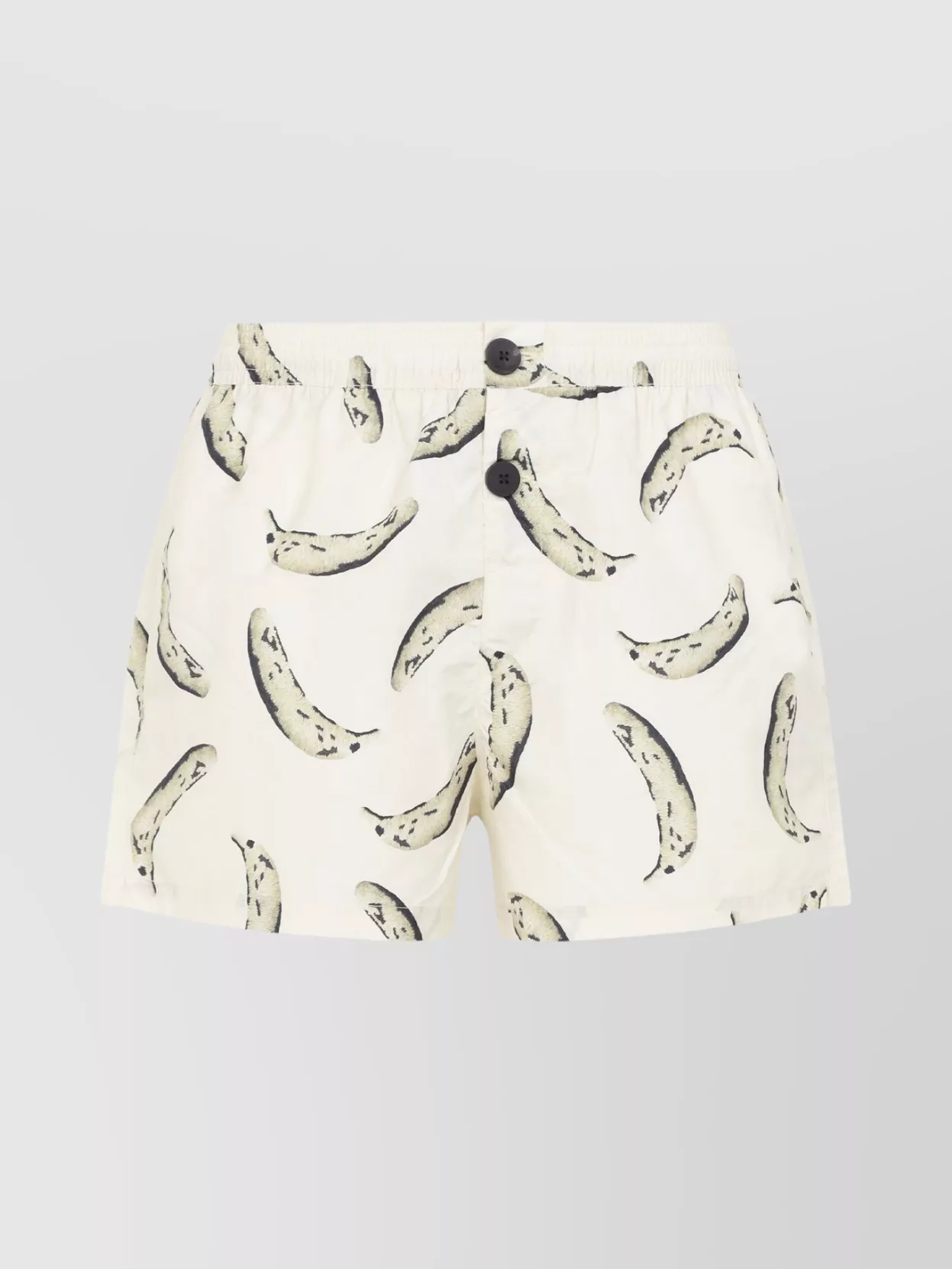 Shop Jacquemus Puntini Trunks Banana Print Swim Shorts