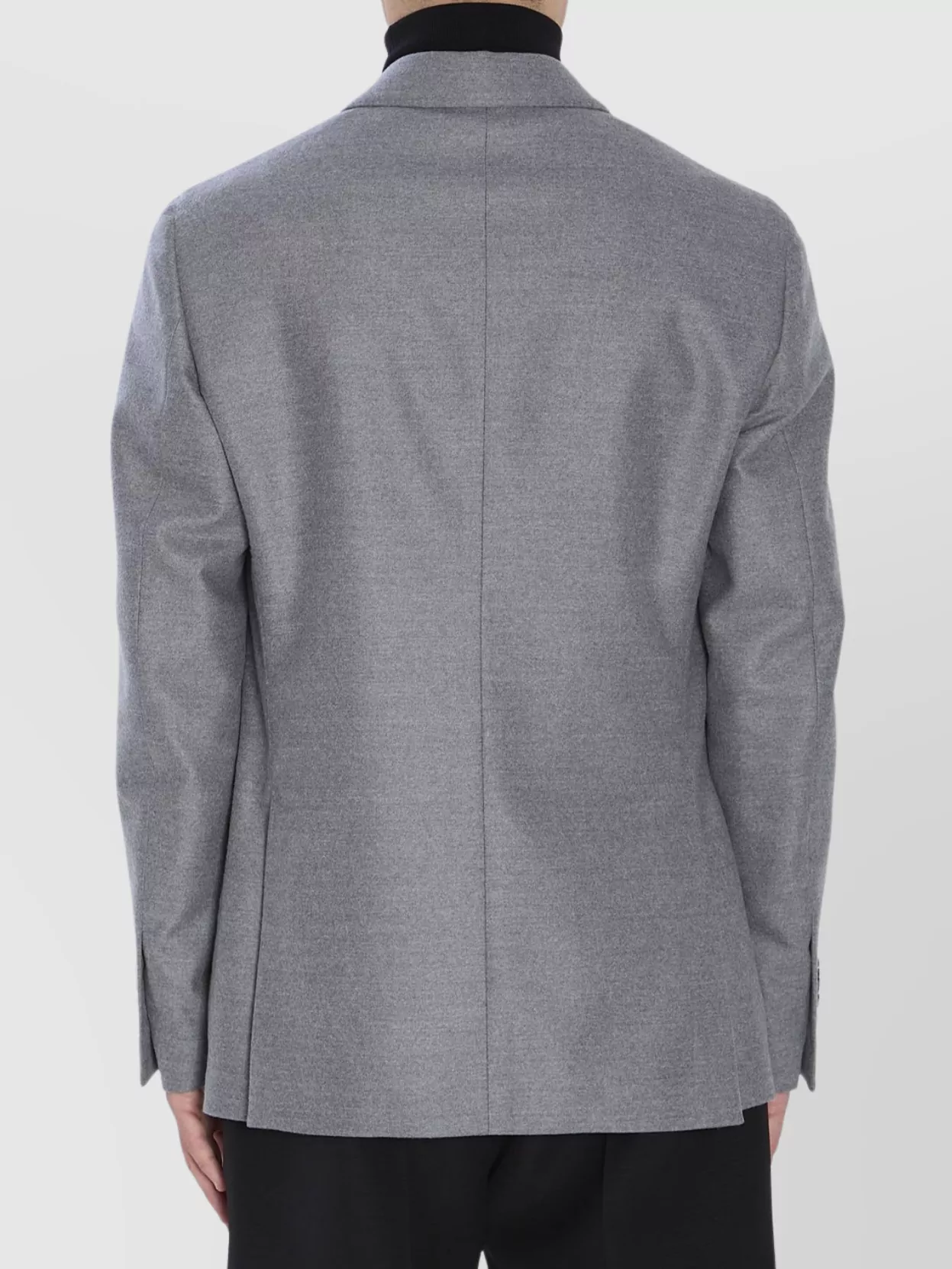 Lardini Double-Breasted Virgin Wool Jacket With Peaked Lapels