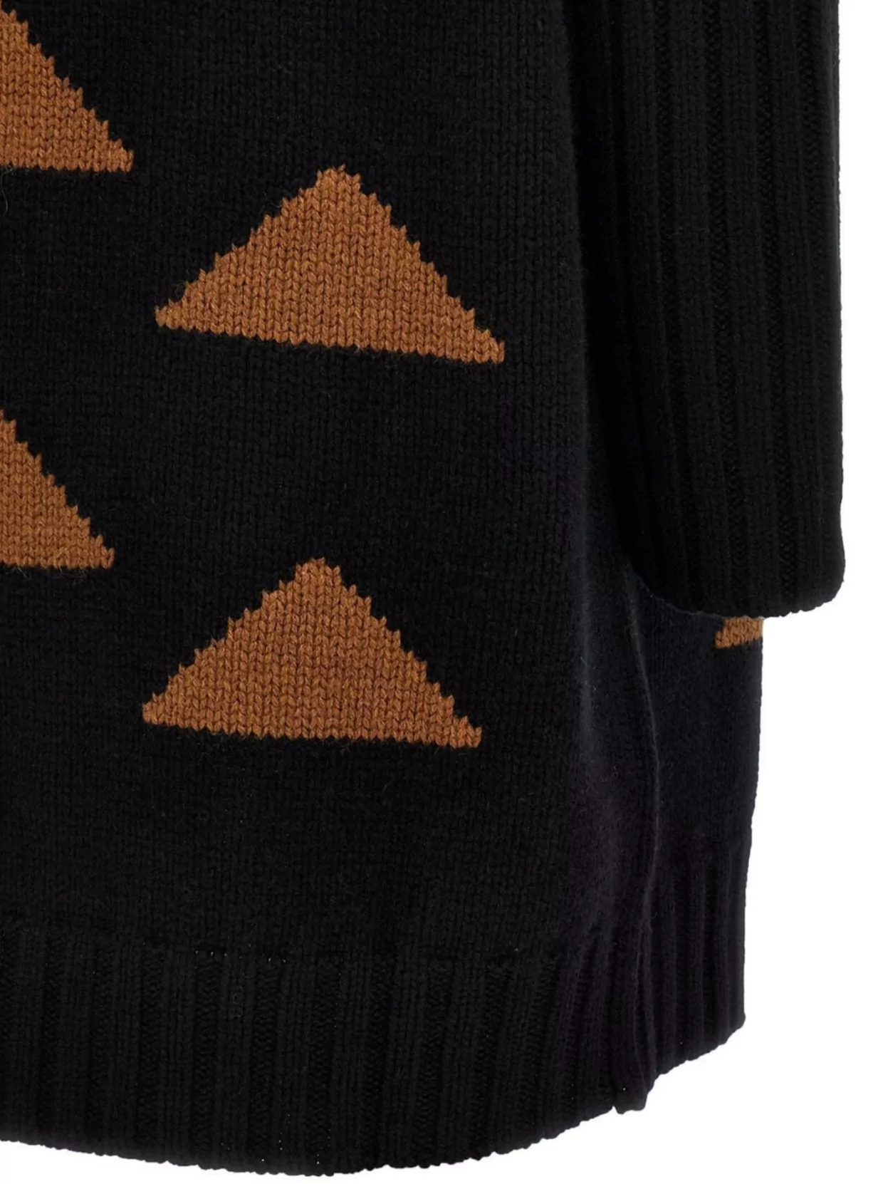 Max Mara Maracas Knitted Dress Black In Black