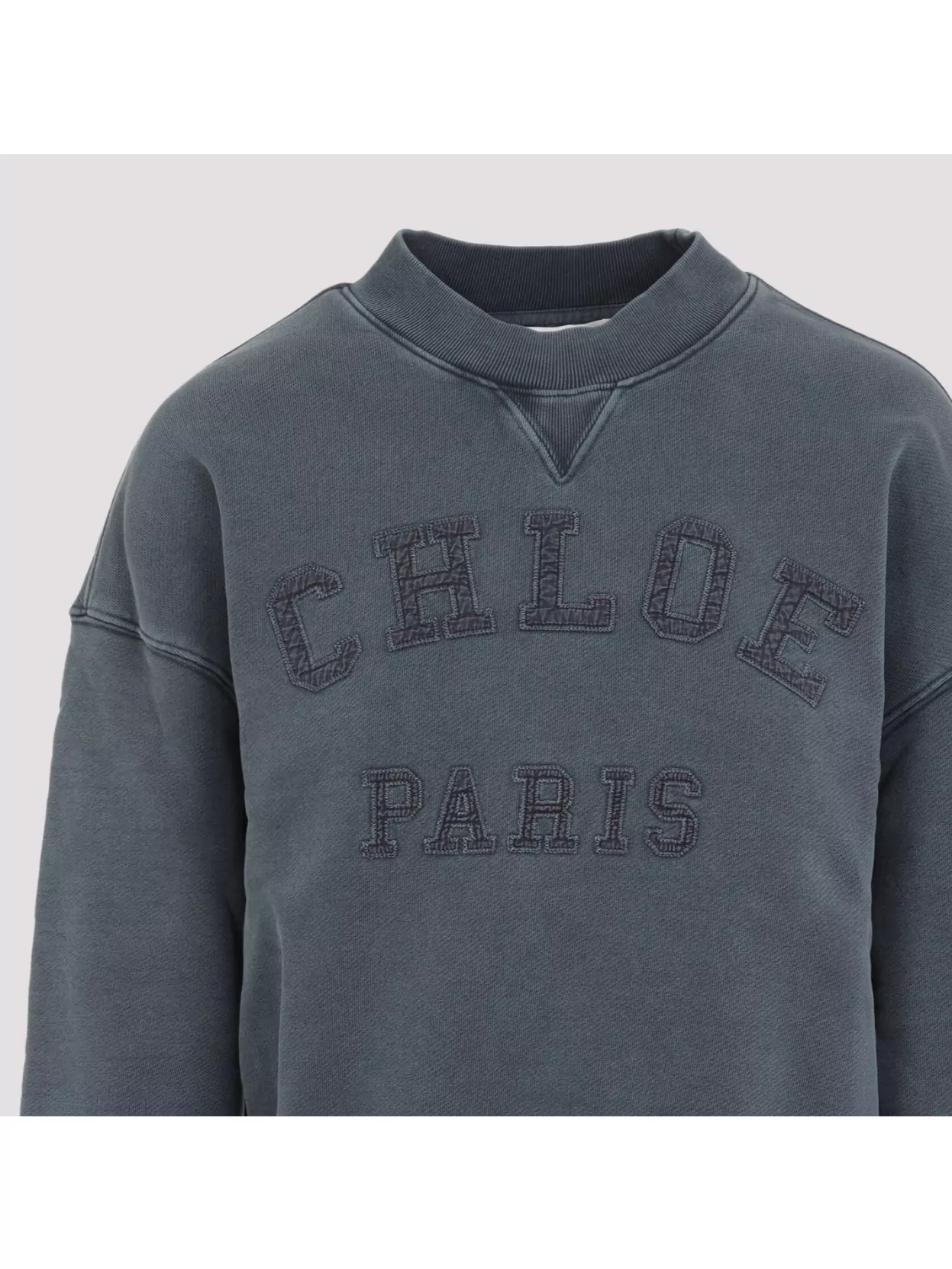 Chloé Cropped Ribbed Cotton Sweater