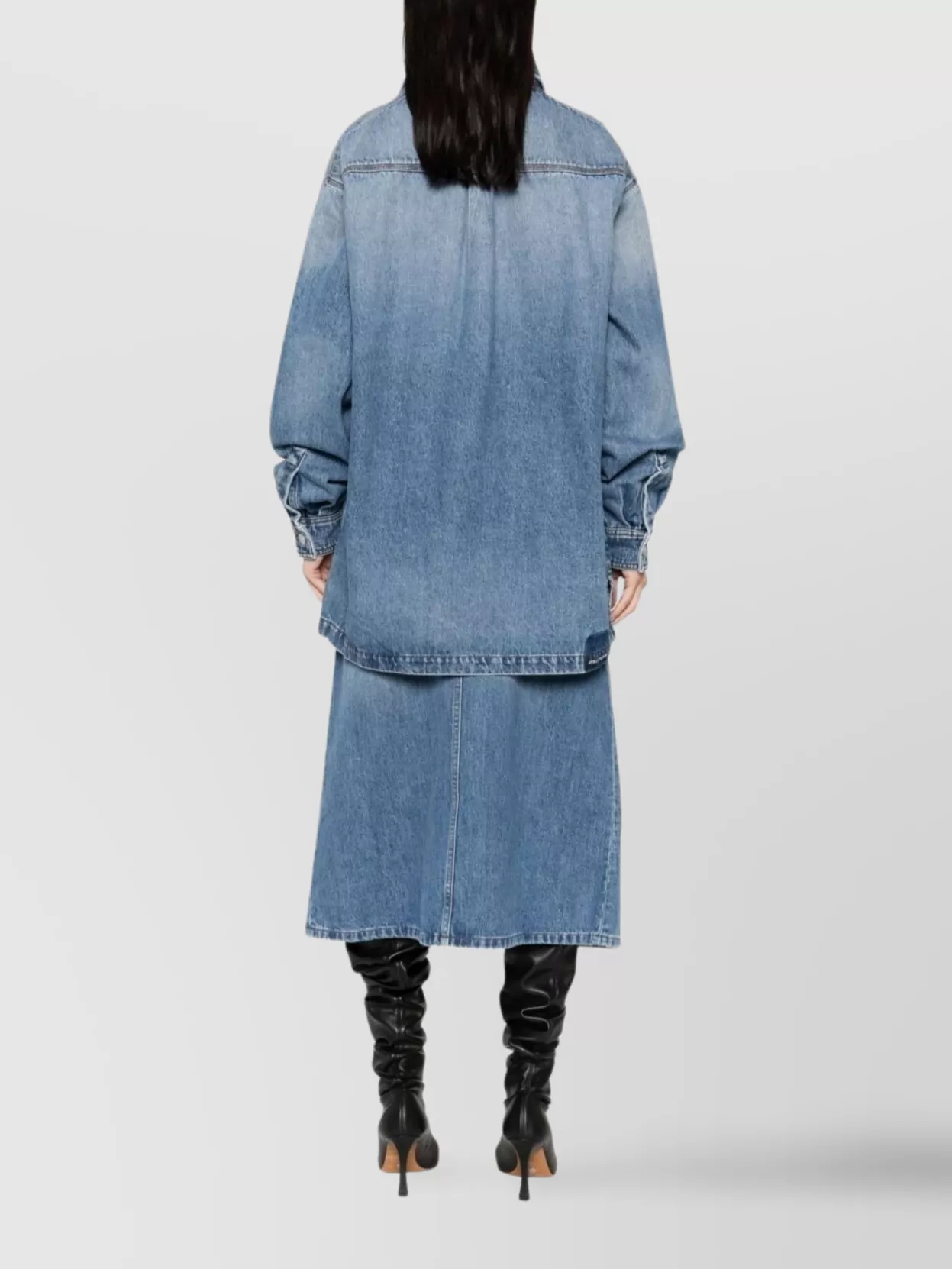 Stella Mccartney Denim Cotton Shirt Chest Pockets