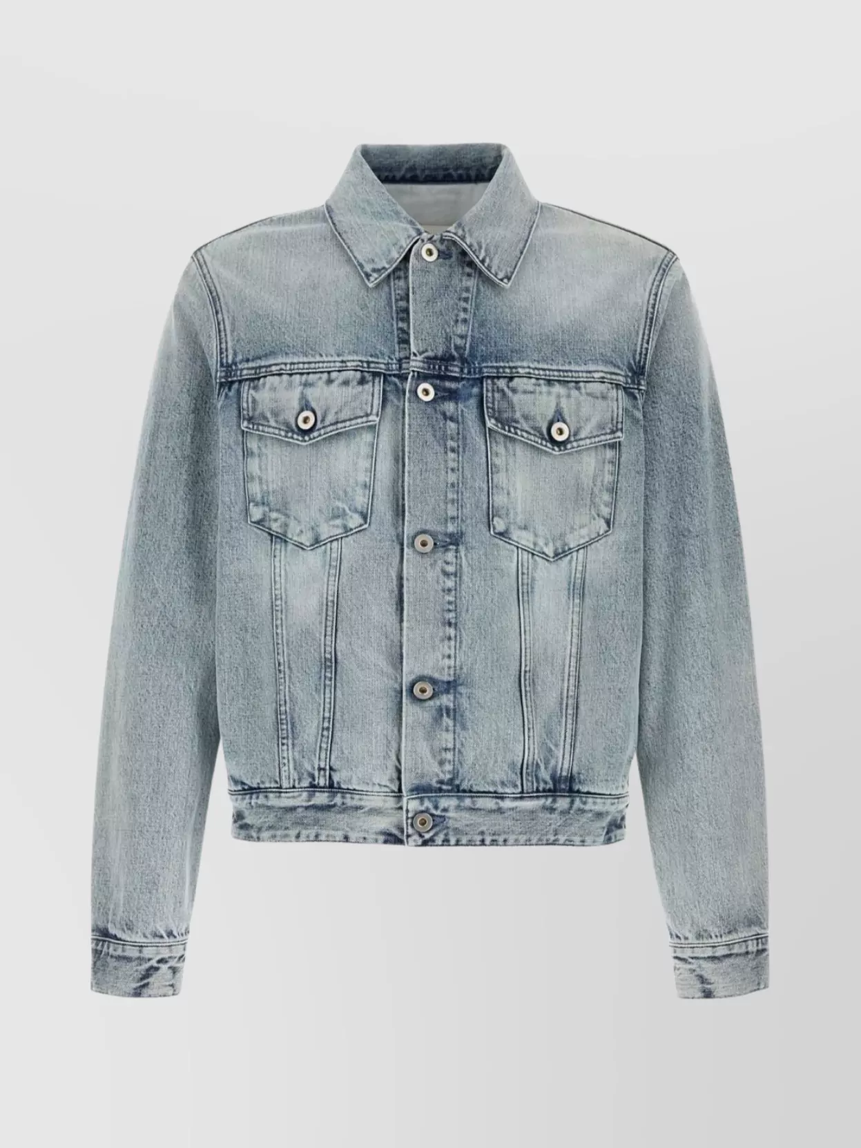 Jil Sander Denim Jacket With Chest Pockets And Collared Neck In Blue