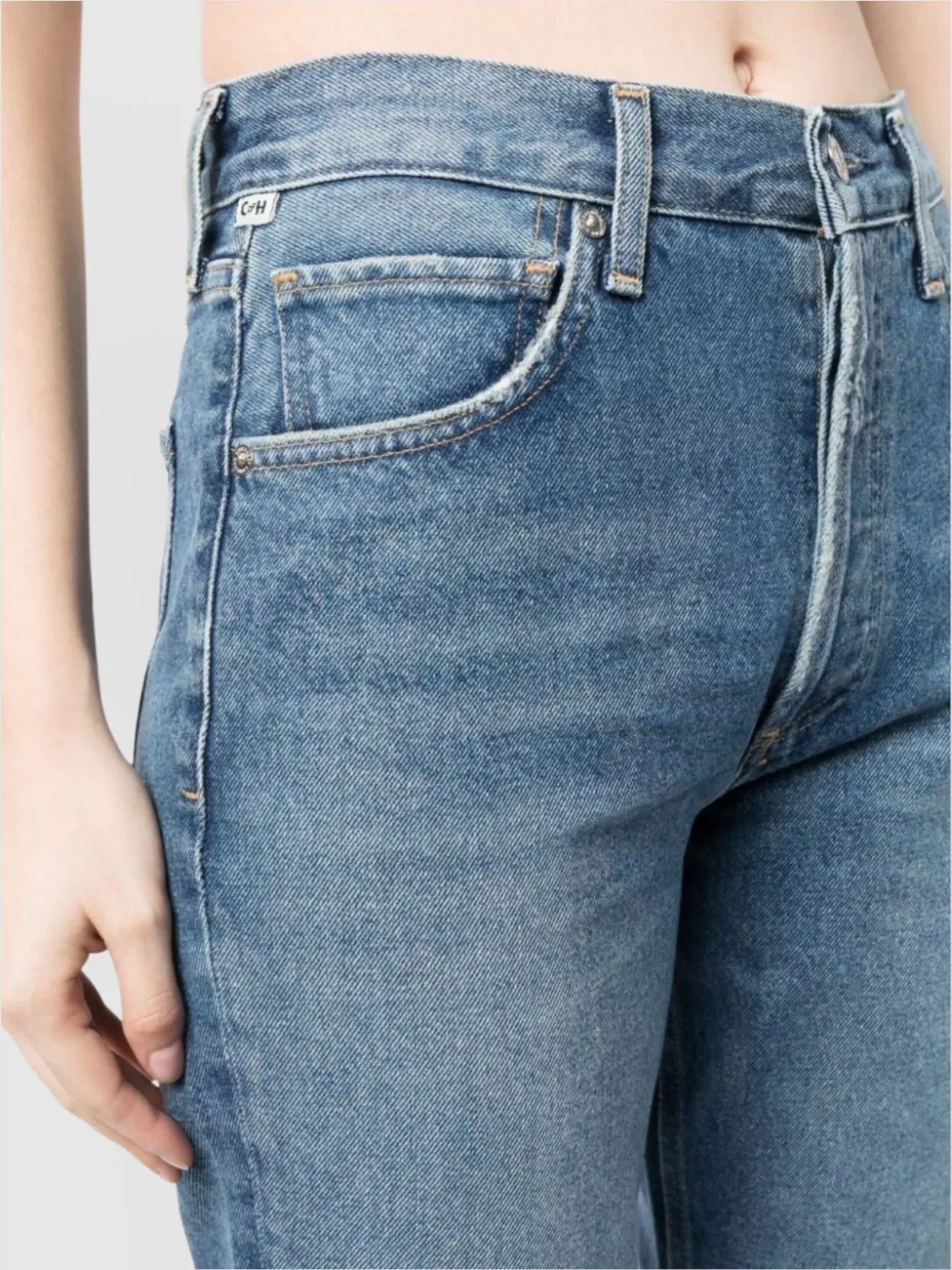 Citizens Of Humanity High-waisted Straight-leg Jeans Belt Loops