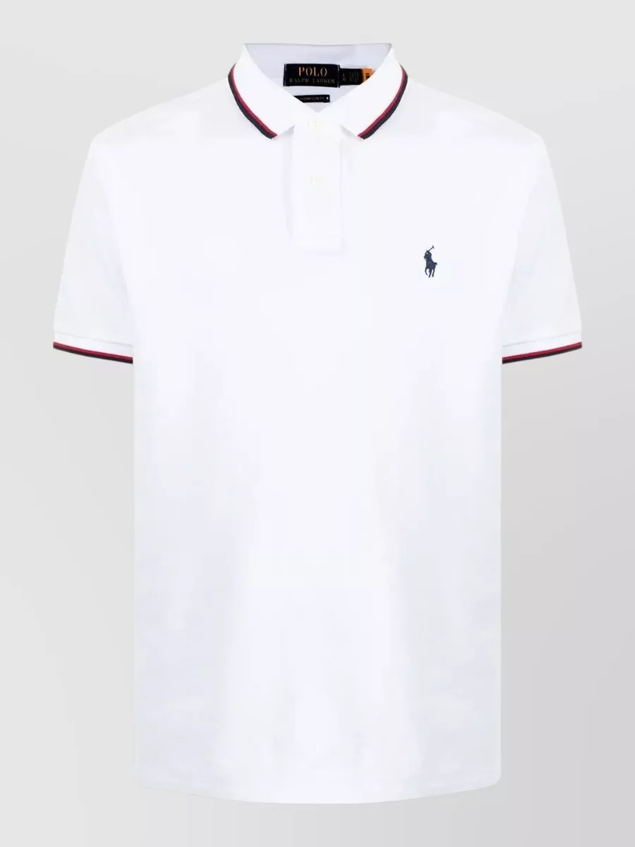 Polo Ralph Lauren Short Sleeve Knit Contrast Collar Polo Shirt