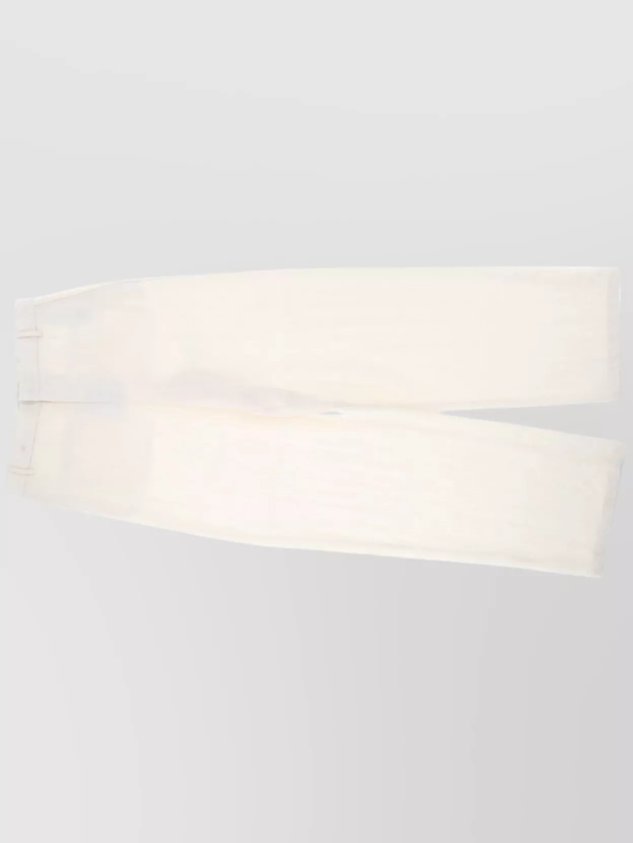 Blumarine Washed Gabard Trousers Belt Loops In White