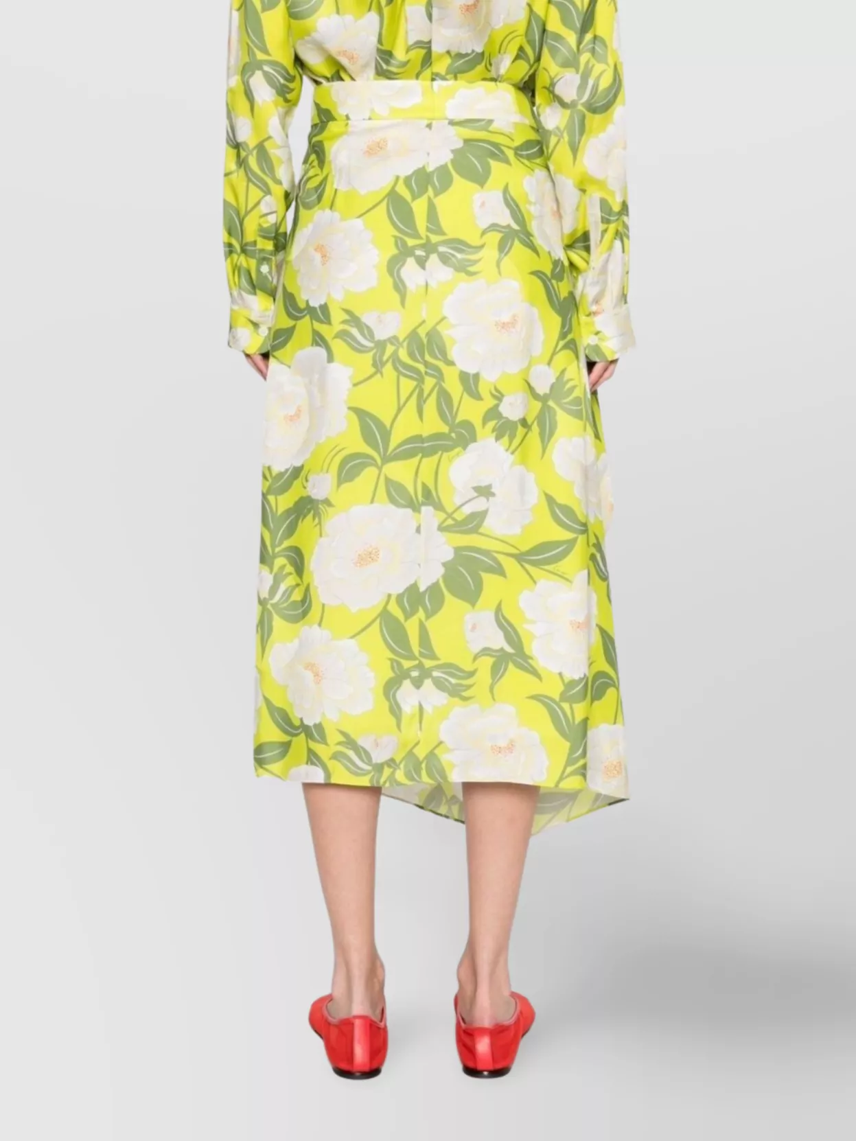 Kenzo Asymmetric Floral Wrap Skirt