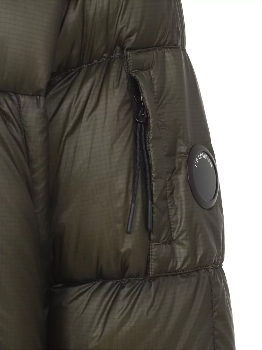 C.p. Company Down Hooded Quilted Puffer Jacket